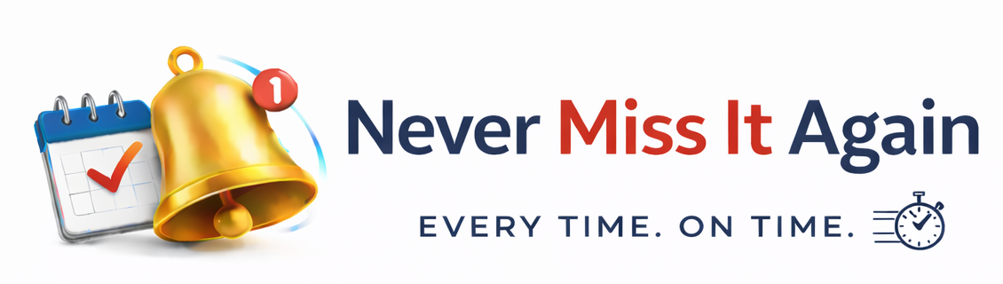 NeverMissItAgain Logo